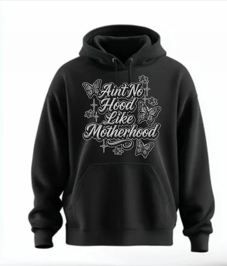 Ain’t no hood like motherhood WITH PUZZLE (hoodie)