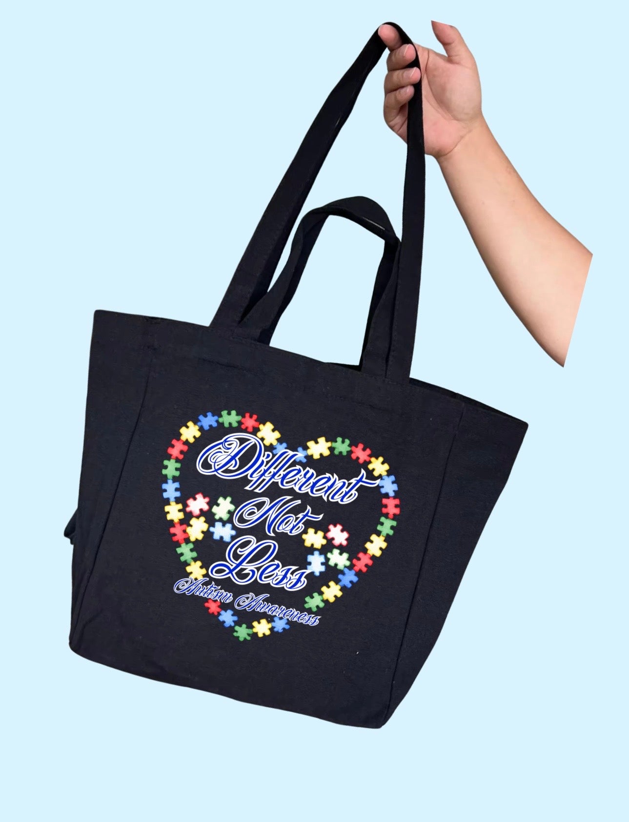 Different Not Less Tote Bag