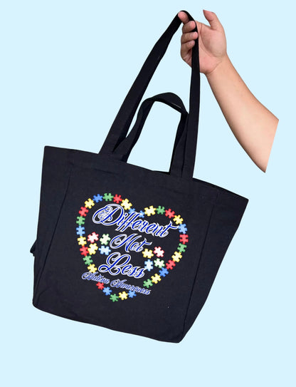 Different Not Less Tote Bag