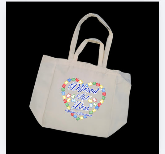 Different Not Less Tote Bag